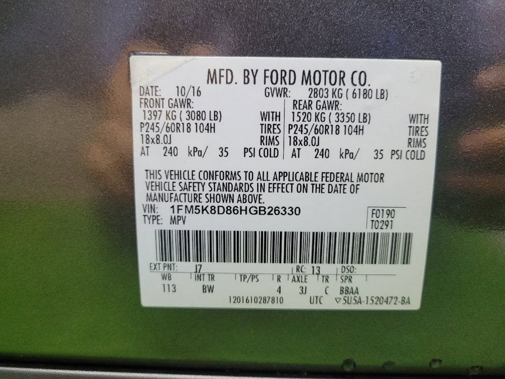 Used 2017 Ford Explorer XLT w/ Equipment Group 202A AWD/4WD image 33