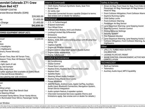 Used 2023 Chevrolet Colorado Z71 AWD/4WD image 8