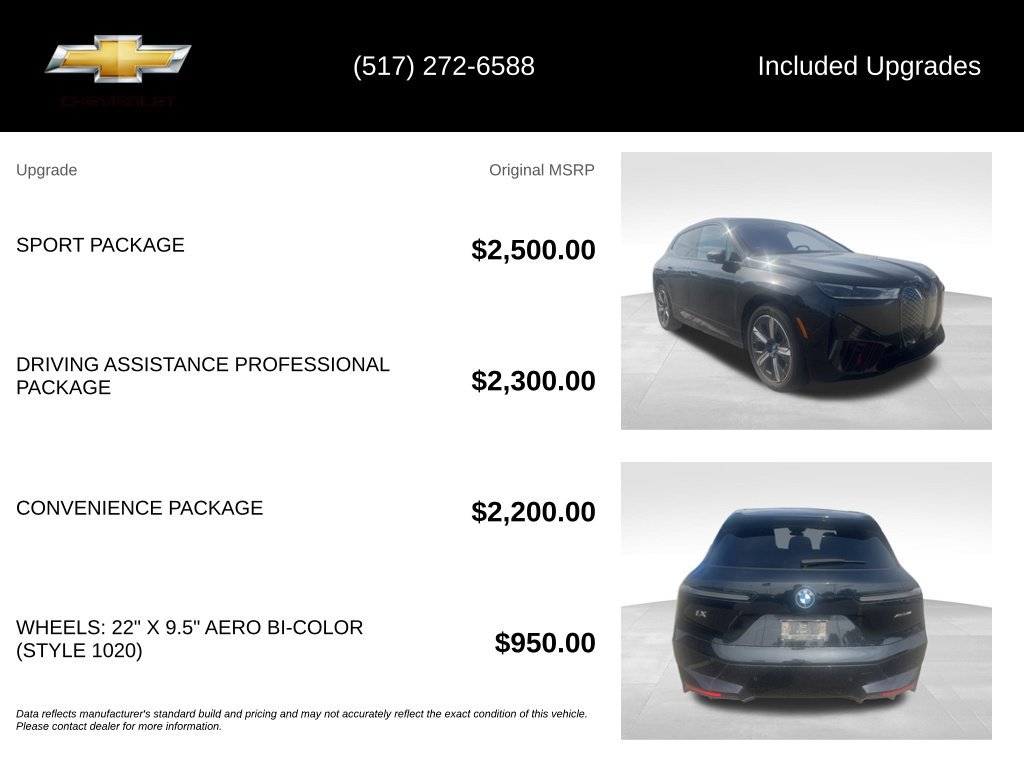 Used 2024 BMW iX xDrive50 w/ Sport Package AWD/4WD image 5