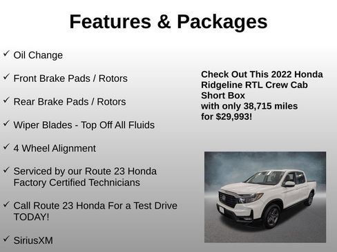Certified 2022 Honda Ridgeline RTL image 4