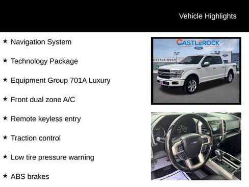 Used 2018 Ford F150 Platinum w/ Equipment Group 701A Luxury image 8