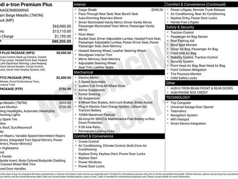 Used 2022 Audi e-tron Premium Plus w/ Premium Plus Package image 90