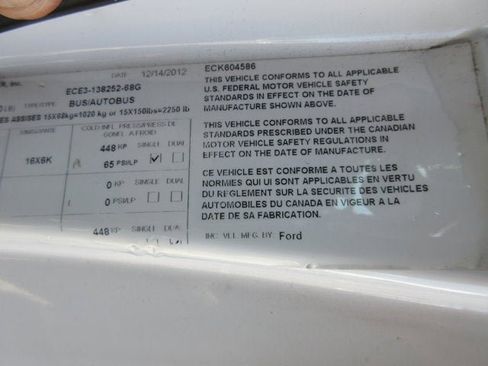 Used 2013 Ford E-350 and Econoline 350 Super Duty Wagon w/ Shuttle Bus Prep Pkg image 31