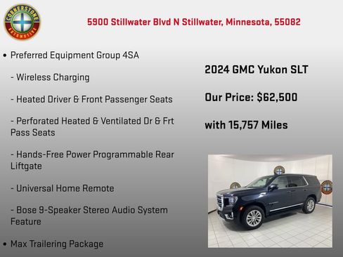 Used 2024 GMC Yukon SLT w/ SLT Luxury Package AWD/4WD image 10