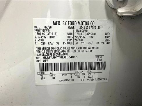 Used 2020 Lincoln Aviator Black Label Grand Touring w/ Class IV Trailer Tow Package image 41