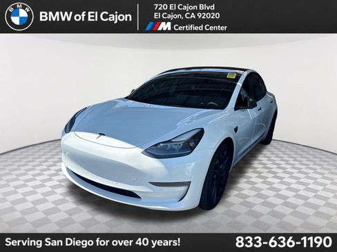 Used 2022 Tesla Model 3 Performance AWD/4WD image 1