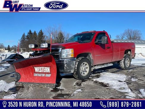 Used 2014 Chevrolet Silverado 3500 W/T w/ Snow Plow Prep Package image 1
