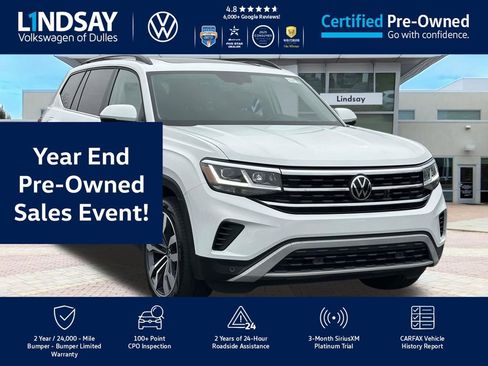 Certified 2022 Volkswagen Atlas SE w/ Panoramic Sunroof Package image 1