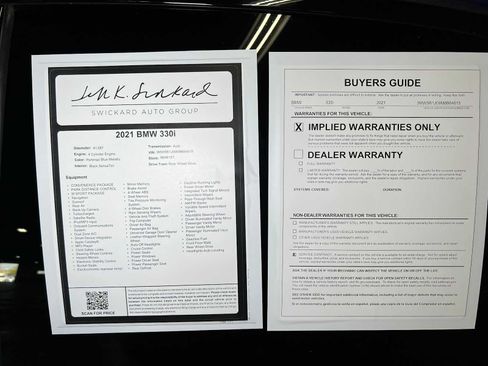 Used 2021 BMW 330i Sedan w/ M Sport Package RWD image 44