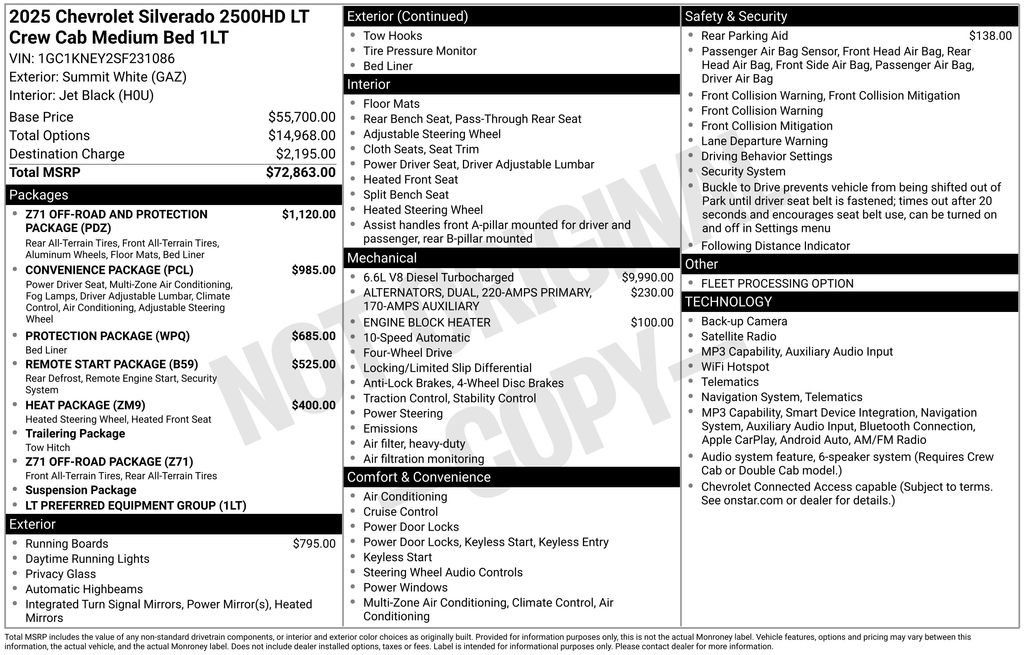 Used 2025 Chevrolet Silverado 2500 LT AWD/4WD image 9