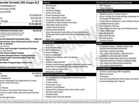 Used 2024 Chevrolet Corvette Z06 w/ Z07 Performance Package image 31