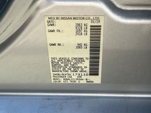 Used 2019 Nissan Altima 2.5 SL FWD image 26