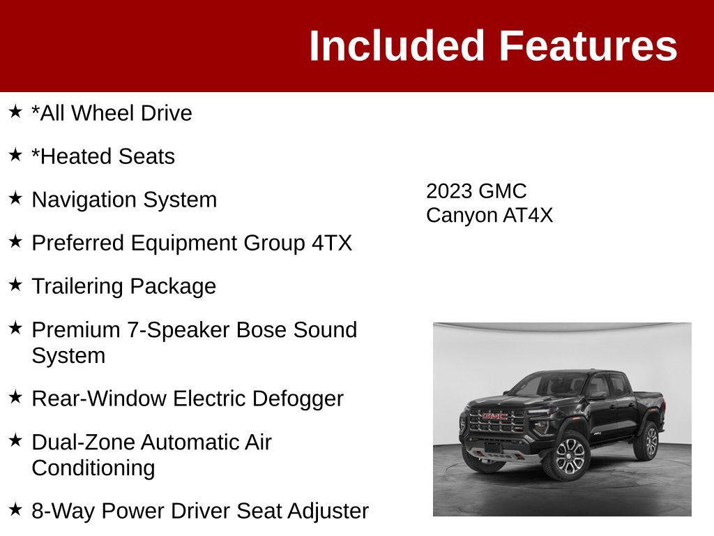 Used 2023 GMC Canyon AT4X AWD/4WD image 3