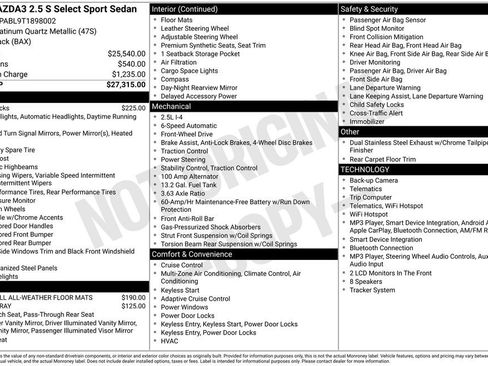 New 2026 MAZDA MAZDA3 s Sport FWD image 2
