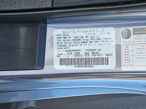 Used 2024 Nissan Z Performance w/ Floor Mat Package image 36