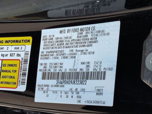 Used 2018 Ford Fusion SE w/ Fusion SE Technology Package FWD image 22
