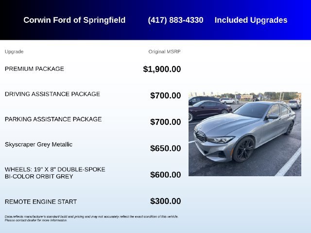 Used 2023 BMW 330i xDrive Sedan w/ Premium Package AWD/4WD image 5