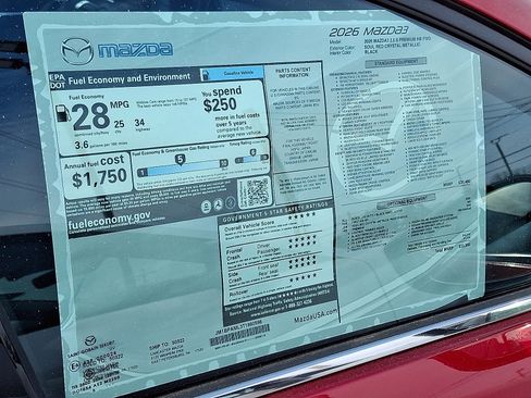 New 2026 MAZDA MAZDA3 2.5 S Hatchback w/ Premium Pkg image 6