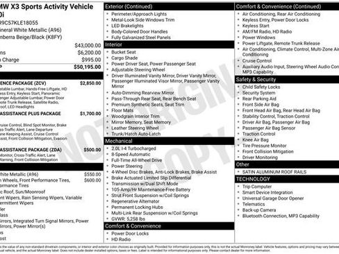 Used 2019 BMW X3 xDrive30i w/ Convenience Package image 5