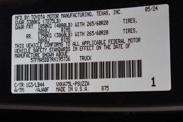 Used 2024 Toyota Tundra 1794 Edition AWD/4WD image 34