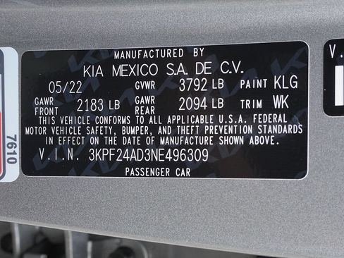 Used 2022 Kia Forte LXS FWD image 38