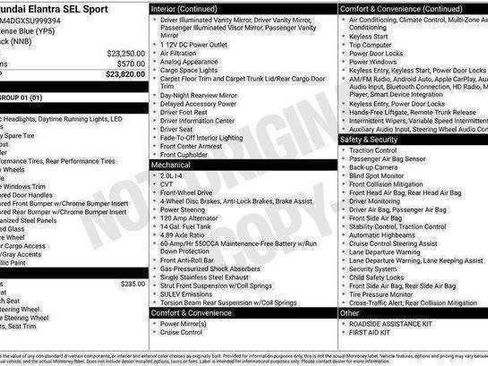 New 2025 Hyundai Elantra Sport FWD image 29