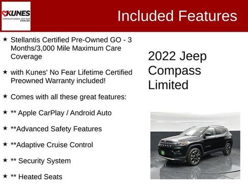 Certified 2022 Jeep Compass Limited image 2