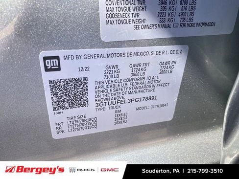 Certified 2023 GMC Sierra 1500 AT4X image 39