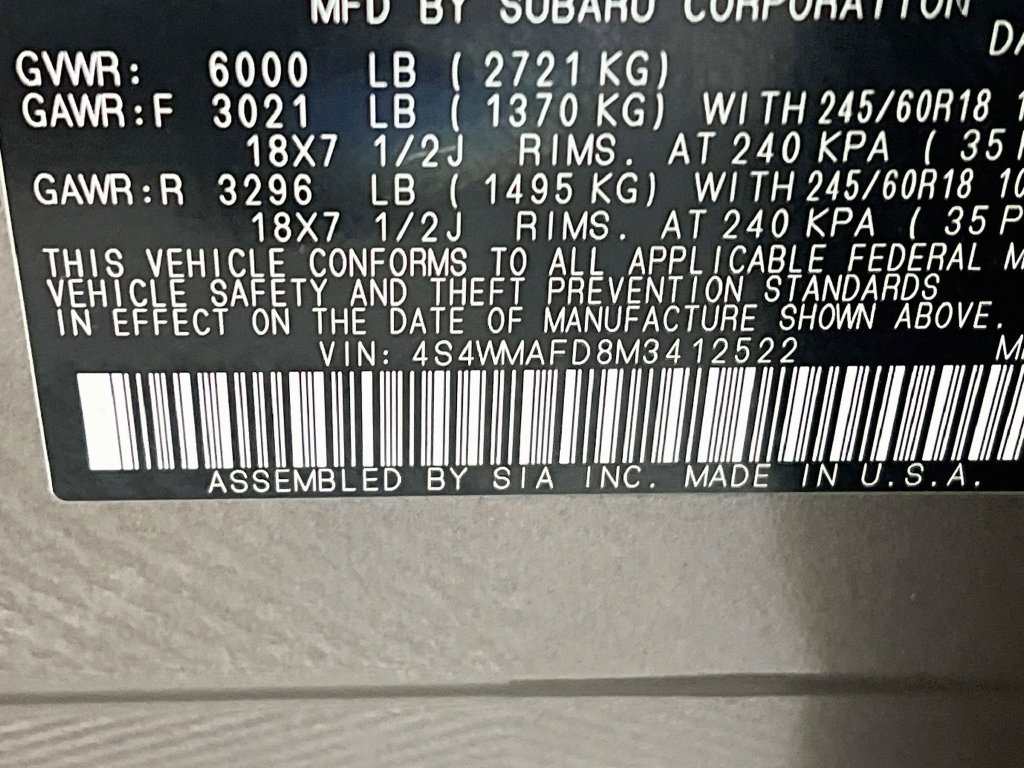 Used 2021 Subaru Ascent Premium w/ Convenience Package AWD/4WD image 33