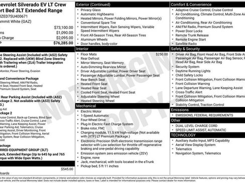 New 2025 Chevrolet Silverado EV LT image 5