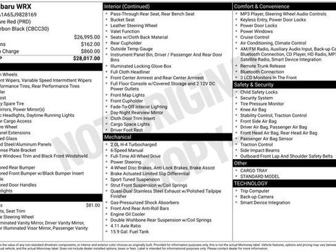 Used 2018 Subaru WRX image 23