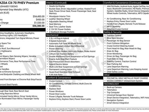Used 2025 MAZDA CX-70 Plug-In Hybrid w/ Premium Pkg image 3