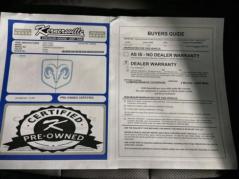 Used 2025 Ford Explorer Platinum w/ Ultimate Package RWD image 38
