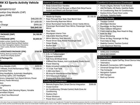 Used 2023 BMW X3 xDrive30i w/ M Sport Package AWD/4WD image 4