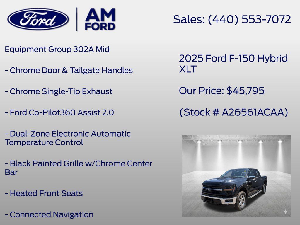 Used 2025 Ford F150 XLT w/ Equipment Group 302A MID AWD/4WD image 8