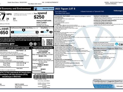 Used 2023 Volkswagen Tiguan S FWD image 4