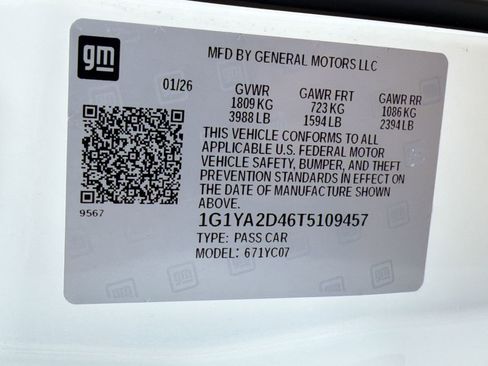 Used 2026 Chevrolet Corvette Stingray Coupe w/ 1LT RWD image 20