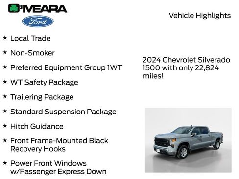 Used 2024 Chevrolet Silverado 1500 W/T w/ WT Safety Package image 7