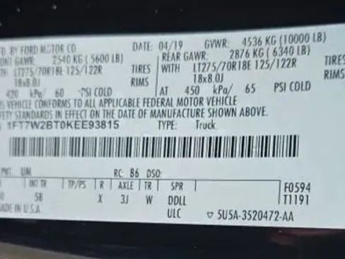 Used 2019 Ford F250 Lariat w/ Lariat Ultimate Package image 56