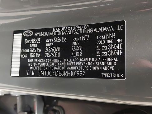 Used 2024 Hyundai Santa Cruz SEL w/ Activity Package image 34