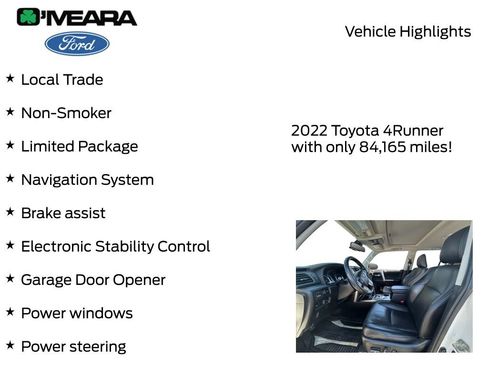 Used 2022 Toyota 4Runner Limited AWD/4WD image 7