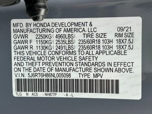 Used 2022 Honda CR-V EX-L image 13