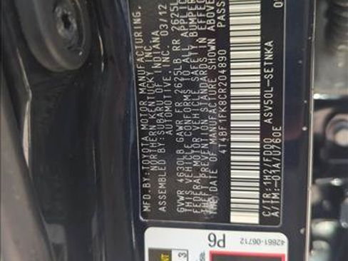 Used 2012 Toyota Camry LE FWD image 28