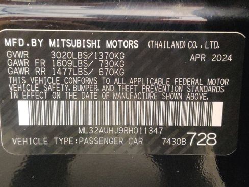 Used 2024 Mitsubishi Mirage ES FWD image 33