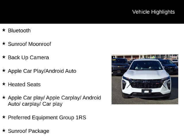 Used 2024 Chevrolet Trax RS w/ Sunroof Package FWD image 6