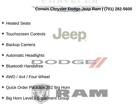 Certified 2020 RAM 1500 Big Horn AWD/4WD image 8