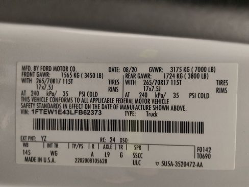 Used 2020 Ford F150 XL w/ Equipment Group 101A Mid image 33