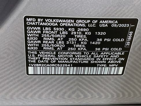 Used 2024 Volkswagen Atlas SEL AWD/4WD image 35