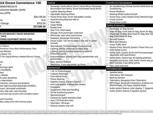 Used 2015 Buick Encore Convenience FWD image 2