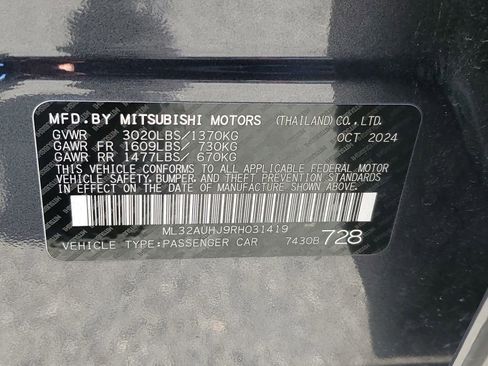 Used 2024 Mitsubishi Mirage ES image 29